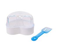 ZEPFJHE Hamster Bathtubs Bathroom Sand Bath Container Hamsters Toilet Sandbox Bathtubs For HamstersCage Accessories Sand Bath Container