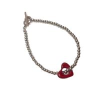 ZEPFJHE Handcraft Adjustable Heart Charm Rose Gold Accent Women’s Jewelry Delicate Wrist Decoration For Trendy Women Wrist