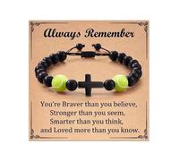 ZEPFJHE Handcrafted Wooden Crucifix Charm For Men Natural Wood Beads Black Braided Cord Sports Inspired Jewelry Gift Crucifix Design Wooden For Athletes