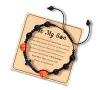ZEPFJHE Handcrafted Wooden Crucifix Charm For Men Natural Wood Beads Black Braided Cord Sports Inspired Jewelry Gift Crucifix Design Wooden For Athletes