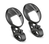 ZEPFJHE Handlebar Mounted Glass, Bicycles Cycling Rear Views, 2 pack
