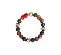 ZEPFJHE Handmade Glass Bead With Animal Pendant For Good Luck Adjustable Hand String Stylish Business Meeting Jewelry Natural Glass Bead