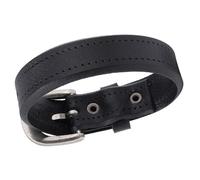 ZEPFJHE Handmade Leather Bead Strap Wrist Jewelry Stylish Jewelry Texture Present For Woman Adjustable Rocker Wristband