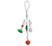 ZEPFJHE Handmade Phone Anti-lost Lanyard Christmas Themed Phone Chains Charm Stylish Phone Strap Chain Ornament for Girls Kids