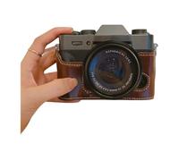 ZEPFJHE Handmade PU Leather Half Camera Case Bag Covering for XT30 XT20 XT10 with Easy Battery Access