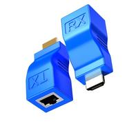 ZEPFJHE HDTV Extender Over RJ45 Networking Adapter HDTV Transmitter Receiver For Extend Up To 30M 1080P Signals Transmission HDMIs Extender