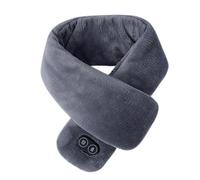 ZEPFJHE Heated Scarf for Women Men Heated Neck Warmer Heating Neck Protectors Warming Systems Ergonomic Adjustable Design Polyester Texture for Hiking,Cycling,Camping (Dark Gray)