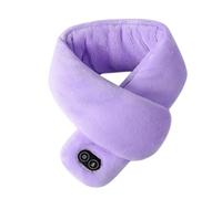 ZEPFJHE Heated Scarf for Women Men Heated Neck Warmer Heating Neck Protectors Warming Systems Ergonomic Adjustable Design Polyester Texture for Hiking,Cycling,Camping (Purpleness)