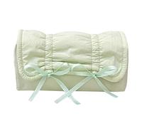 ZEPFJHE High Capacity Pencil Case 7.55x3.38x2.91Inch Pen Pouches Multifunction Case Travel Cosmetic Storage Bag for Girl Blue Pouch