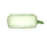 ZEPFJHE High Capacity Pencil Case Double Layer Clear Pen Pouches Marker Organiser Storage Bag for School Office Travel Double Layer Transparent Pencil Case