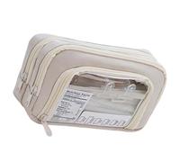 ZEPFJHE High Capacity Pencil Case Multi Layered Pen Pouches Marker Organizers Bag Travel Makeup Bag for School Office Travel Spacious Pouches for Students