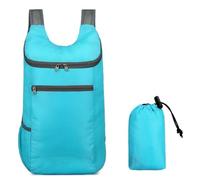 ZEPFJHE Hiking Daypack Ultralightweight Packable Backpack Splashproof Foldable Pack Travel Daypack for Outdoor Camping Climbing, Light Blue