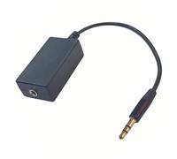ZEPFJHE Home Receiver Isolator 3.5mm Ground Loop Filter, Male to Female Adapter for Car Stereo, Tablet Playback and Desktop, Black