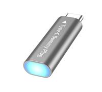 ZEPFJHE Hot Swappable Type C Dummys Plugs Virtual Display Adapter For HDTV Type C DP For Multiple Display Setups Remote Desktop Virtual Monitor Adapter