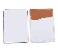 ZEPFJHE Imitation Leather Cell Phone Card Pocket Holder with Adhesive Sticker Credit Card Wallet for Case