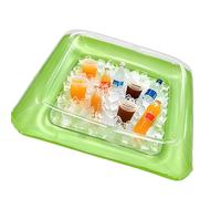 ZEPFJHE Inflatable Pool Tray for Holding Party Food Holder, Green SQUARE