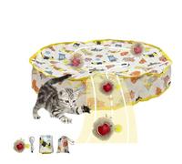 ZEPFJHE Interaction Play Mat Motion Activated Cats Toy And Fast Rolling Toy Ball Rechargeable Teaser Mat Fwith 28Inch Diameter Rechargeable Cats Balls