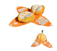 ZEPFJHE Interactive Plush Fruit Dog Puzzle Toy with 3 Squeakers and Hiding Sections Puppy Dolls