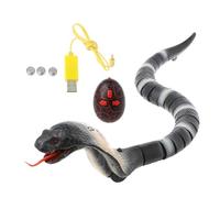 ZEPFJHE Interactive Robotic Snake Toy with 22 Segments and Remote for Pets and Clowns IR Remote Control Snake