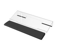 ZEPFJHE Keyboard Tray Stand Ergonomic Heightened Desktop Tilt Clear Acrylic For Desk Holder Desktop Keyboard Organizers