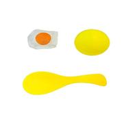 ZEPFJHE Kids Easter Game Set For Motor Skill Development With Eggs Spoons Carrying Race Colorful Eggs Transfer Race Set