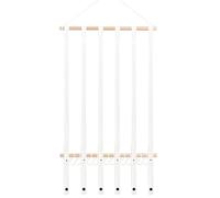 ZEPFJHE Kids Wall-Mounted Hair Clips Holder 10 Hooks & 6 Ribbons Decorative Nursery for Bows & Accessories Nursery Wall Decoration Hair Bows Holder for Infants