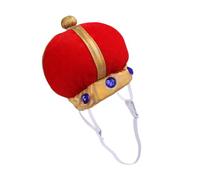 ZEPFJHE King Crown Hat with Soft Fabric Plush for Dress Up Parties and Social Gatherings Photo Props Lovely Pet Hat