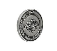 ZEPFJHE King Solomon Jupiters Seal Coin Amulets For Meditations Positive Energies And Home Decoration Mystical Talismans Coin