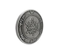 ZEPFJHE King Solomon Jupiters Seal Coin Amulets For Meditations Positive Energies And Home Decoration Mystical Talismans Coin