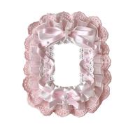 ZEPFJHE Lace Photocard Holder Sweet Card Holder Lovely Protective Case Bows Photo Sleeves Protector Card Covers Storage Bag Lace Photocard Cover Bows Photo Sleeve Credit Protector