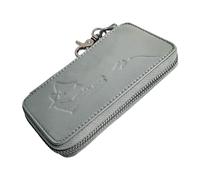 ZEPFJHE Leather Fishing Tackle Bag Metal Jigs Spinner Sequins Baits Fly Spoon Storage Hard Lures Case Hook Carry Leather Fishing Organizers