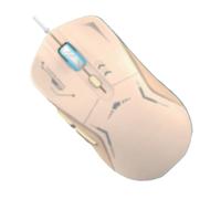 ZEPFJHE LED Corded Gaming Mouse LED Spectrum Backlit Ergonomic Mouse Programmable 3200