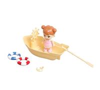 ZEPFJHE Life Like Miniature Boat Replicas Model, Yellow DOLL, Yellow A