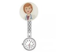 ZEPFJHE Light Weight Alloys Nurse Pocket Watch with Easy Clip Attachment Function for Doctors and Nurses in Clinical Environment Accurate Timekeeping Nurse Watch