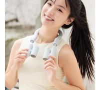 ZEPFJHE Lightweight Bladeless Cooling Fan Rechargeable Neckband Wearable Air Conditioning For Home Office And Outdoor Use Adjustable Speed