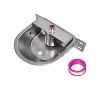 ZEPFJHE Livestock Water Trough Water Dispenser Automatic Animal Drinking Bowl with Stainless Steel Bowl Pet Supplies