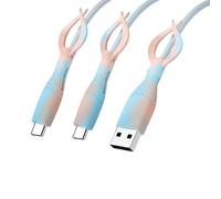 ZEPFJHE Lovely Animal Shape Charging Cable Protectors Silicone Cord Organizers For Kids Gift And Phone Tablet Accessories Flexible Charging Cable Cover