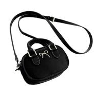 ZEPFJHE Lovely Bows Crossbody Bag For Women PU Leather Shoulder Trendy Commuting Small Messengers Bowling Women Shoulder Small Bowling Lovely Bows Crossbody For Everyday