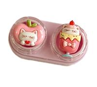 ZEPFJHE Lovely Lenses Case and Suction Stick Applicator for Soft Lenses Removal Tool Portable Case with Tweezers