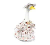 ZEPFJHE Lovely Spring Geese Dress 23inch Geese Statue Outfit for Porch Decoration Cartoon Easter Celebration Accessory Fall Harvest Yard Garden Holiday Decoration
