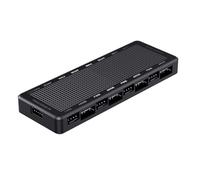 ZEPFJHE LP8P 8 Port ARGB 2 IN 1 Fan Adapter Splitter Motherboards Light Controller Fan Speed Controls With Cable