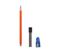 ZEPFJHE Metal Everlasting Pencil with Sharpener and Refills, Automatic Mechanical Pencil for Architect Carpenter Student Kid