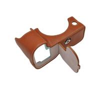 ZEPFJHE Model-Specific Camera Half Case with PU, Brown CORDLESS | Leather Lower-Body Coverage