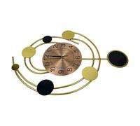 ZEPFJHE Modern Metal Wall Clock with Noiseless Functionality and Quick Mounting Perfect for Bathroom Kitchen Spaces Hotel Clock