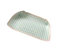 ZEPFJHE Modern Pet Feeding Placemat Spillprevent Waterproof PU Mat Easy Maintenances Bowl For Indoor Kitchen Floor Protect PU Leather Pet Feeding