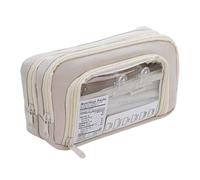 ZEPFJHE Multi Layered Pencil Case High Capacity Pencil Bag Marker Organizers Pouches Art Supplies Pouches Travel Cosmetic Bag Professional Office Supply Storage Case