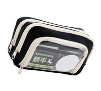 ZEPFJHE Multi Layered Pencil Case High Capacity Pencil Bag Marker Organizers Pouches Art Supplies Pouches Travel Cosmetic Bag Professional Office Supply Storage Case