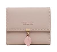 ZEPFJHE Multi Slot PU Wallet for Women Girl Bag Trifold Credit Card Holder Coin Purse Short Type Wallet Portable