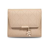 ZEPFJHE Multi-Slot PU Wallet for Women Girl Bag Trifold Credit Card Holder Coin Purse Short Type Wallet Portable