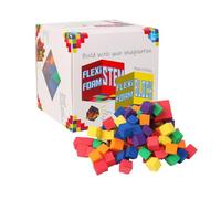 ZEPFJHE Multicolor Colorful Foam Cubes STEM Building Blocks Educational Construction Toy For Kids STEM Compatible Cubes
